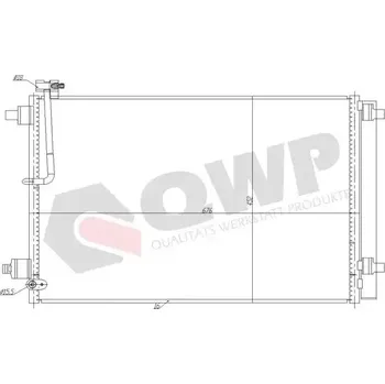 Výparník klimatizace QWP Kondenzátor klimatizace QWP WAC495