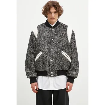 Dámská casual bunda Bunda z vlněné směsi Kenzo Wool Varsity Jacket, L, černá, 99X