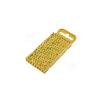 Kabelové značky pro kabely a vodiče 4,3÷5,3mm polyamid žlutá