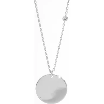 Módní doplněk JSB bijoux s.r.o. Stříbrný náhrdelník s přívěskem medailonu a krystalem Swarovski Crystal (Stříbro 925/1000)