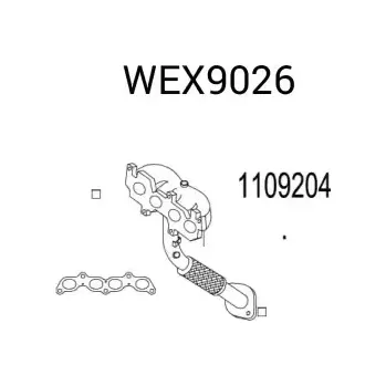 Výfuková trubka QWP Výfuková trubka QWP WEX9026