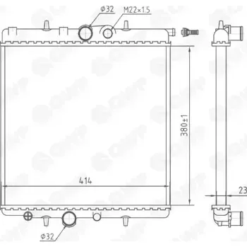 Chladič motoru QWP Chladič vody QWP WRA127