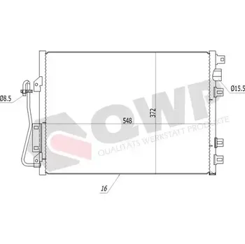 Výparník klimatizace QWP Kondenzátor klimatizace QWP WAC487