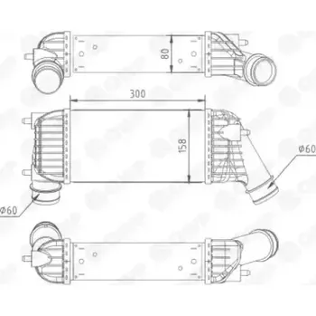 Chladič motoru QWP Chladič vzduchu intercooler QWP WIC121