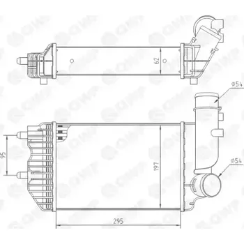 Chladič motoru QWP Chladič vzduchu intercooler QWP WIC111