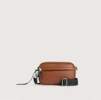 STG SOFT KOŽENÝ BODY BAG COCCINELLE COGNAC AW25