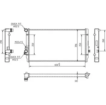 Chladič motoru QWP Chladič vody QWP WRA286