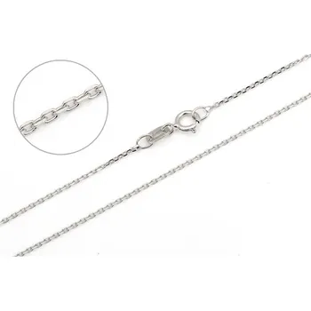 Řetízek Řetízek z bílého zlata ankr 38 cm ZLR1276F + DÁREK ZDARMA