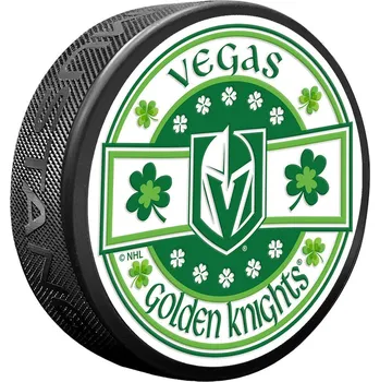Puk Mustang Puk Vegas Golden Knights NHL Lucky St. Patrick's Day Puck
