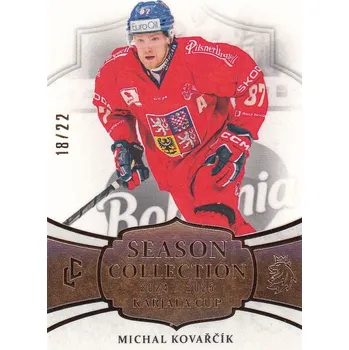 Karetní hra insert karta MICHAL KOVAŘČÍK 24-25 LC Český Hokej Ser. 1 Season Collection Gold /22