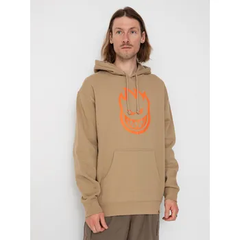 Pánská mikina Spitfire Bighead HD (sandstone/orange print) XL, hnědá