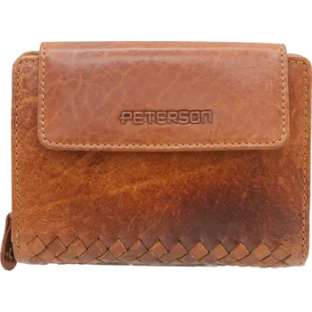 Peněženka Dámská kožená peněženka Peterson WD2 - hnědá