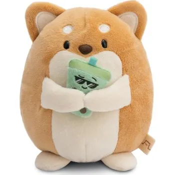 plyšák NICI plyš MyMochi Pejsek Hiro 16cm s bubble tea v dárkovém balení, 11x12x6,5cm
