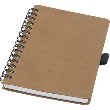 Zápisník Cobble poznámkový blok A6 z recyklované lepenky s kamenným papírem a kroužkovou vazbou - Přírodní