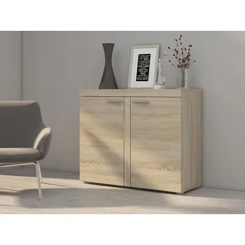 Komoda Úzká komoda s dvířky PUMBA - dub sonoma