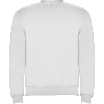 Pánský svetr Clasica unisex svetr s výstřihem crewneck - Bílá, 3XL