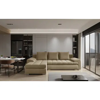 Sedací souprava Rozkládací sedací souprava BIBIANA 1 - hořčicová, levý roh