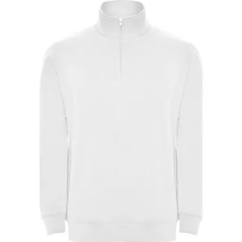 Pánská mikina Aneto mikina se čtvrtkovým zipem - Bílá, XL