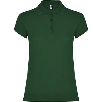 Pánská košile Star dámská polokošile s krátkým rukávem - Láhvová zelená, M