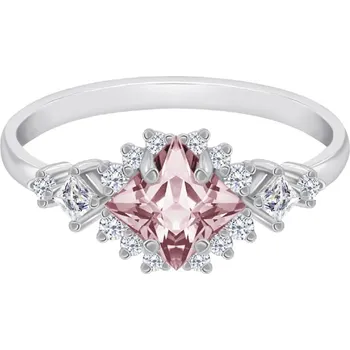 Prsten Zlatý prsten s princess morganitem a moissanity Medrie