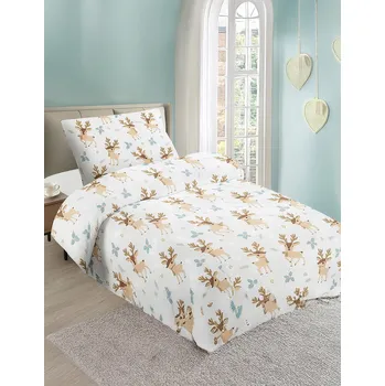 Povlečení 2P SERVIS Ložní povlečení Elliot 140x200/90x70 cm mikroplyš 100% polyester