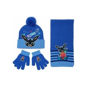 Nákrčník United Essentials - Chlapecký zimní set čepice, šála, rukavice - zajíček Bing