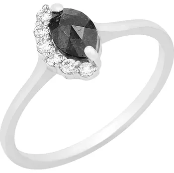 Prsten Zásnubní prsten s marquise salt and pepper diamantem Susi