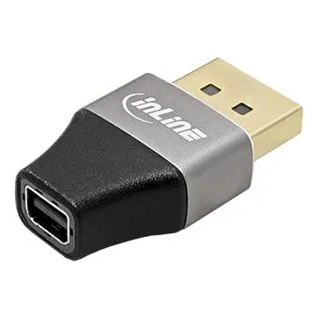 Redukce InLine DisplayPort redukce v.1.4 (HBR3, 8K@30Hz) DP(M) - miniDP(F) (17291B) - 12.42.3015