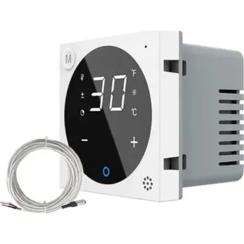 Elektrická zásuvka LIVOLO VL-FCQ1-2WP Digitální termostat s externí sondou -bílý