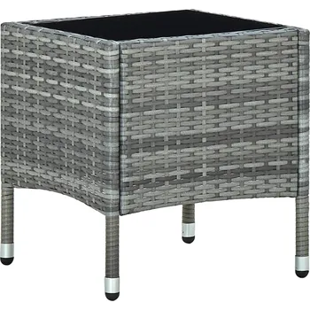 Zahradní stůl Zahradní stůl šedý 40 x 40 x 45 cm polyratan