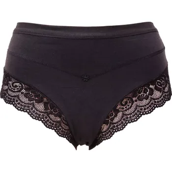Dámské spodní prádlo Kalhotky s krajkou pro ženy Andrie PS 2752 černé velikost XXL-50/52