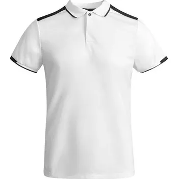 Dívčí tričko Tamil dětská sportovní polokošile s krátkým rukávem - Bílá / Černá, 16