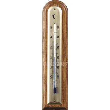 Domácí teploměr Lihový teploměr nástěnný na dřevěné podložce B101440