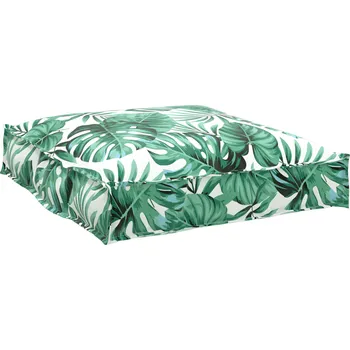 Podsedák Polstr na paletové sedadlo Květinový Vzor listí 70 x 70 x 12 cm