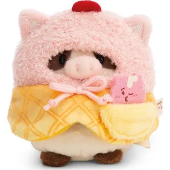 plyšák NICI plyš MyMochi Kravička Moona 8 cm v kostýmu zmrzliny a milkshake, set dárkové bal.