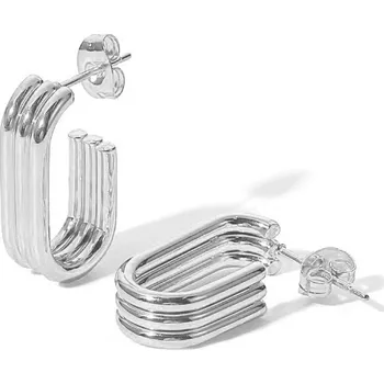 Náušnice Náušnice trojité oválné ocelové