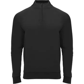 Pánská mikina Epiro unisex mikina s dlouhým rukávem a čtvrtinovým zipem - Černá, S