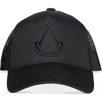 Módní doplněk Difuzed Truckerská šiltovka Assassin Creed - Logo Černá