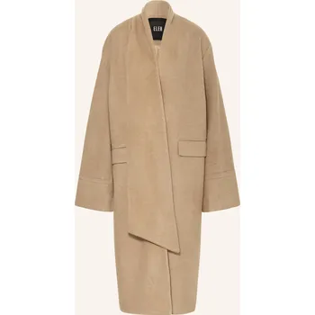 Dámský kabát Eleh Dámský Kabát S Pevnou Šálou, velbloudí, 38