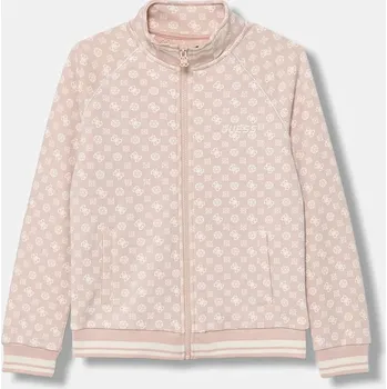 Dámská mikina Dětská mikina Guess růžová barva, vzorovaná, J5YQ33 KB212 J5YQ33.KB212.9BYA 03X, vel. 167