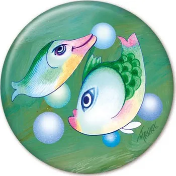Dekorativní magnet Magnet - Veselé ryby