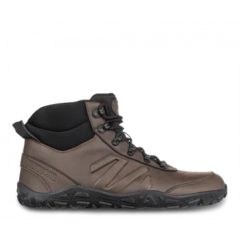 Pánská treková obuv Kotníková barefoot obuv BENNON zimní černo/hnědá, 46