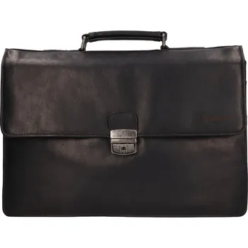 Pánská aktovka Pánská kožená aktovka Justified Oliver - černá