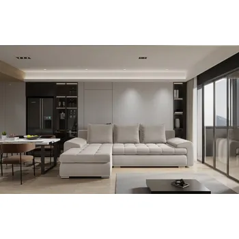 Sedací souprava Rozkládací sedací souprava BIBIANA 1 - krémová, levý roh