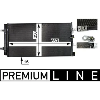 Výparník klimatizace Kondenzátor, klimatizace MAHLE AC 738 000P