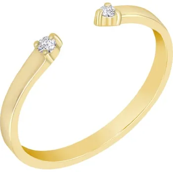 Prsten Netradiční prsten ze zlata s diamanty Wilbur