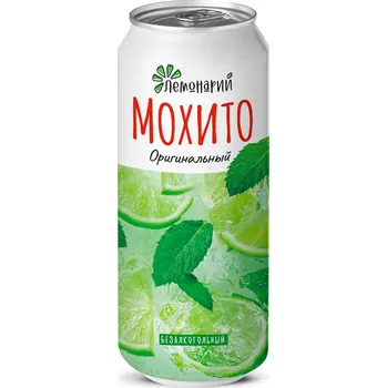 Limonáda Koktejl Mojito Alk 0% 0,45l Lemonary
