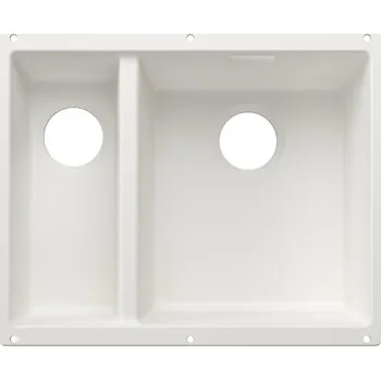 Kuchyňský dřez Blanco Subline 340/160-U bez příslušenství (Colour Unit) vanička na pravé straně, pod pracovní desku, bílá 527815