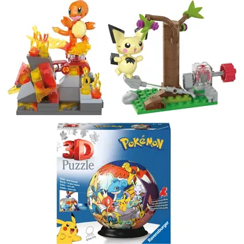 ostatní stavebnice MATTEL Stavebnice Pokémon 40 dílků