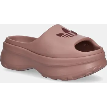Dámské pantofle Pantofle adidas Originals Adifoam Stan Slide W dámské, růžová barva, JI2614 34X, EUR 39 1/3